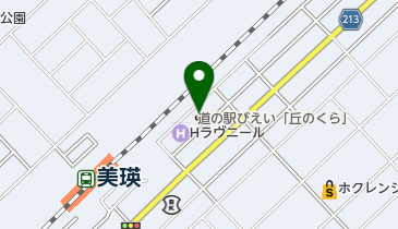 JR美瑛駅から道の駅びえい丘のくらへのアクセス