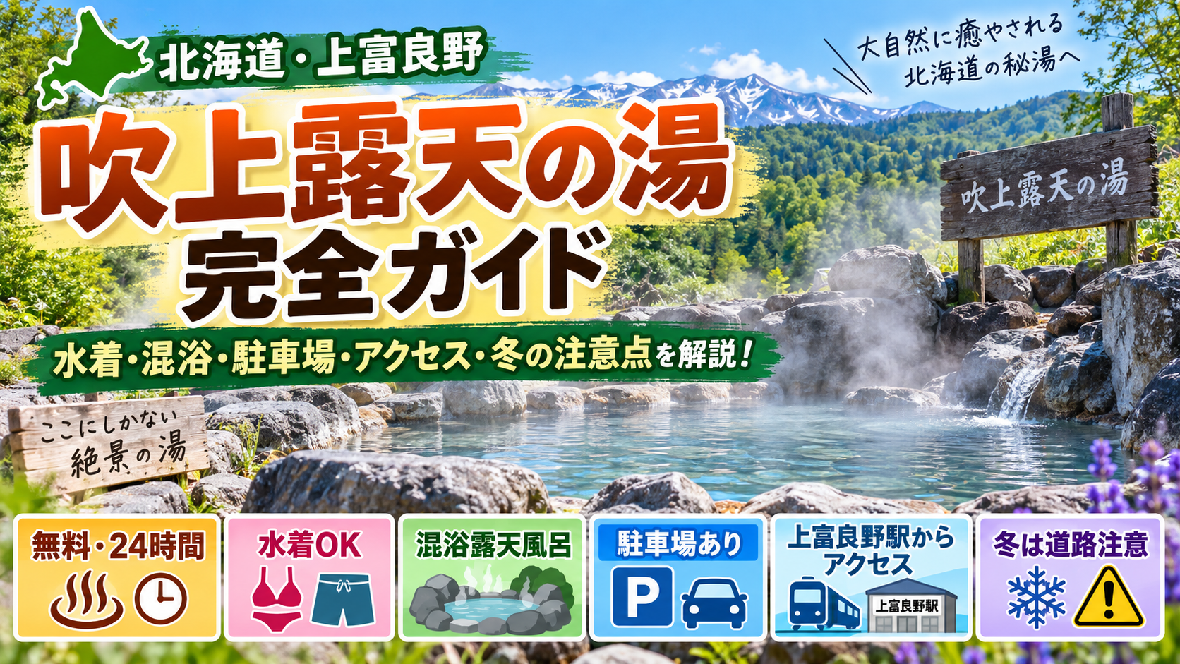 上富良野の吹上露天の湯完全ガイド｜水着・混浴・駐車場・アクセス・冬の注意点を紹介